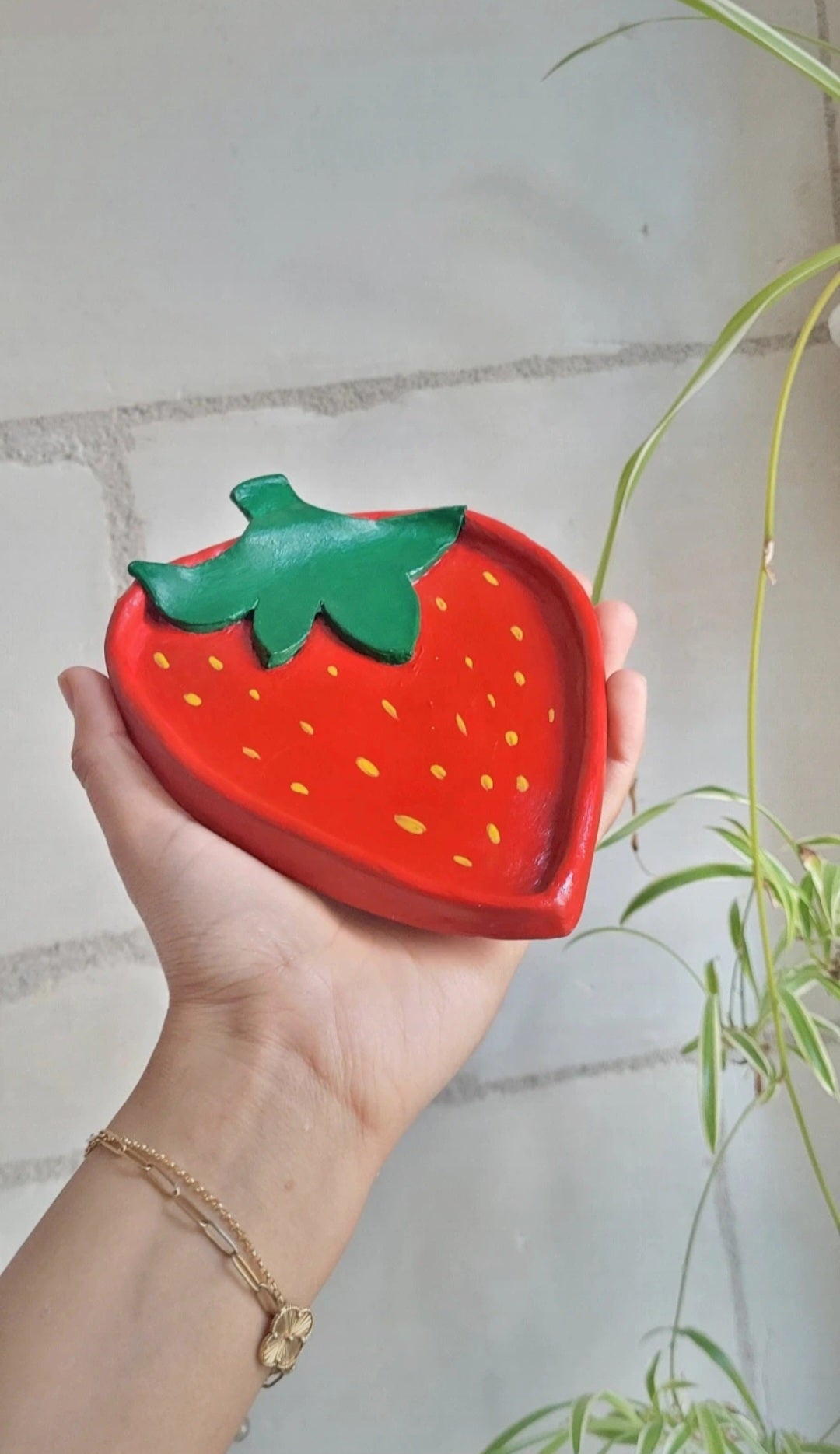Coupelle à bijoux Fraise