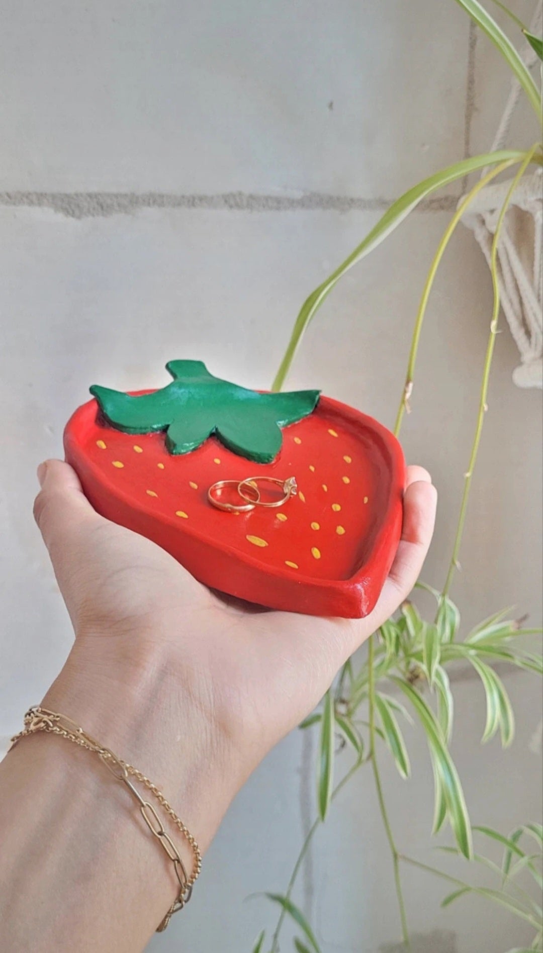 Coupelle à bijoux Fraise